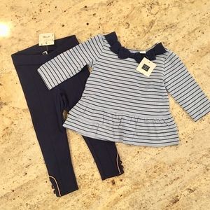 Janie and Jack top/pants outfit